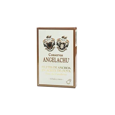 Imagen de Filetes de Anchoa del Cantábrico en Aceite Oliva Angelachu 115 g. Hansa.