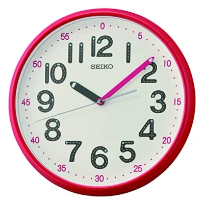 Imagen de Seiko QXA793R Reloj de Pared (plástico), Color Rojo