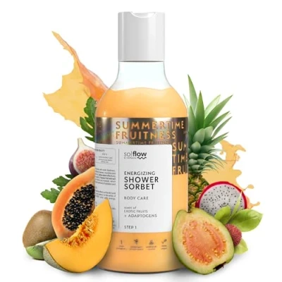 Imagen de Gel de Ducha Exótico y Energizante So!Flow con Pasiflora Raíz Maca Un Tratamiento Revitalizante para la Piel Inspirado en Sorbete