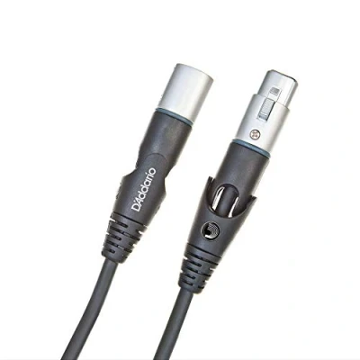 Imagen de Planet Waves PW MS 25 Cable para Micrófono Xlr con Conector Giratorio, 7.5 M, Negro