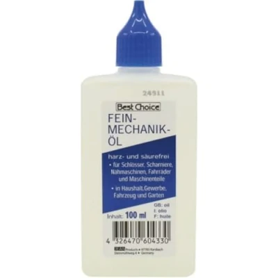 Imagen de Osma Botella de 100 ml aceite para máquinas coser precisión Alta viscosidad Resina y sin olor Ideal componentes mecánicos finos, bisagras, puertas, ventanas, maquinilla afeitar