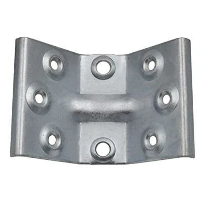 Imagen de Design61 Juego de 4 herrajes angulados para patas mesa (acero, 103 x 70 mm)