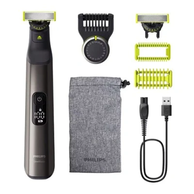 Imagen de Barbero Philips One Blade Pro QP6552/15, maquinilla de afeitar cara y cuerpo, cuchilla 360, uso en seco mojado, 20 longitudes, autonomía 120 min