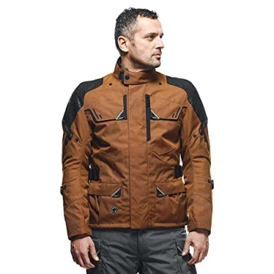 Imagen de Dainese Ladakh 3L D Dry Jacket, Chaqueta Impermeable para Moto de Turismo, Protectores Hombros y Codos, 4 Estaciones, Hombre, Monk&#039;s Robe/Negro, 56