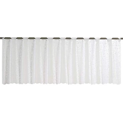 Imagen de Elbersdrucke Cortina Semitransparente para bistró Membrana 00, Color Blanco, 45 x 160 cm, Cocina, Ventana de protección Visual 198480