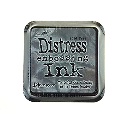Imagen de Rangers DIS 21643 Tinta Distress Ink Embossing Transparente. Tim Holtz 09, Negro