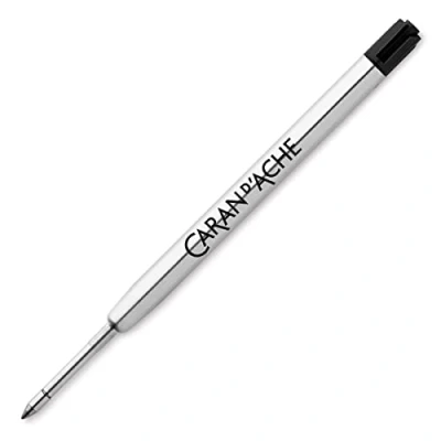 Imagen de Caran D&#039;Ache Recambio Roller Reemplazable para Bolígrafos Retráctiles de Bola, Escritura suave y Secado Rápido, Punta Fina F (Negro)