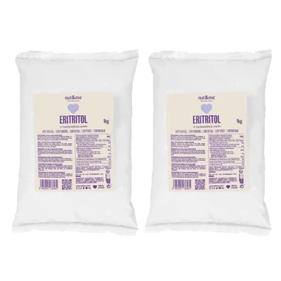 Imagen de Eritritol 2 kg nut&amp;me Edulcorante natural Cero calorías 100% Sin conservantes ni aditivos gluten Pack x 1