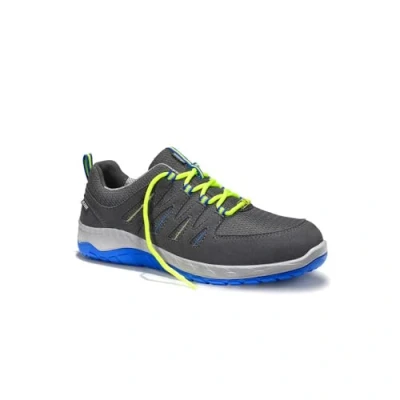 Imagen de ELTEN Zapatos de Seguridad Maddox Gris Azul Low ESD S1P, Hombres, Textil, Puntera Acero, Ligero, Deportivo, Gris/Azul, tamaño: 47