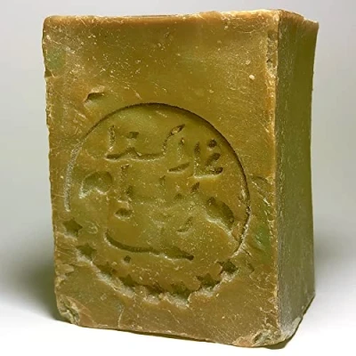 Imagen de Jabón Aleppo 200 gr Cada Uno % 25 Aceite de Laurel,%75 Oliva Virgen Natural y Hecho a Mano, Con Bolsa Algodón