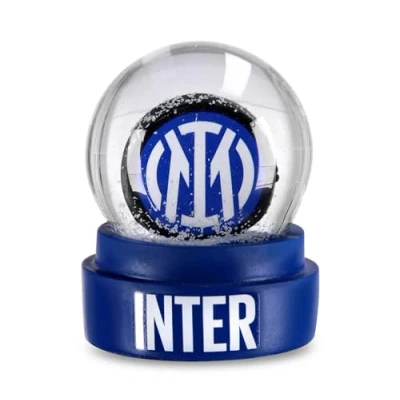 Imagen de Inter Bola de Nieve con el Logotipo del Inter, navideña Efecto nevado, Globo Nieve, Aficionados
