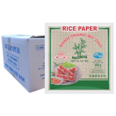 Imagen de BAMBOO TREE Papel de Arroz 22 cm, Redondo, Multipack (36 X 400 GR)