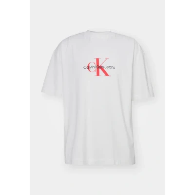 Imagen de Calvin Klein Jeans Archival Monologo TEE Unisex Camiseta estampada, Talla: Medium, Bright white
