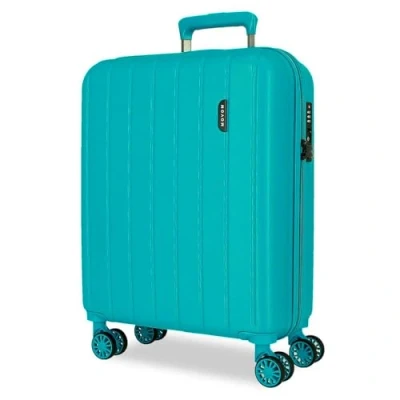 Imagen de Movom Wood Maleta de Cabina Azul 40x55x20 cms Rígido 2,8 kgs Cierre TSA ABS 37L Equipaje Mano