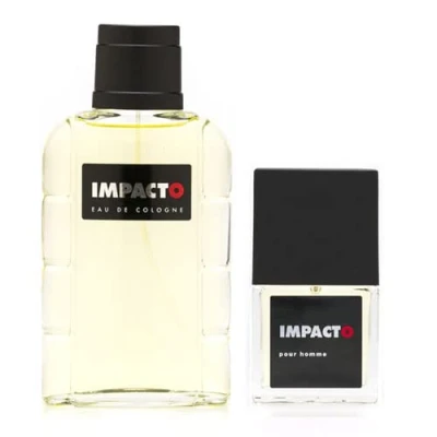 Imagen de IMPACTO Classic, Agua de Colonia Hombre, Promoción 100 ml + 30 ml, Pack 2 Productos, Perfume Formato Spray, Eau Toilette Natural y Masculina, Aroma Cítrico, Fragancia Fresca, Elegante Duradera