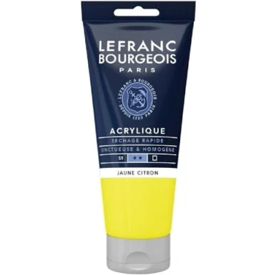 Imagen de Lefranc Bourgeois Acrílico, Amarillo limón, 80ml Tube