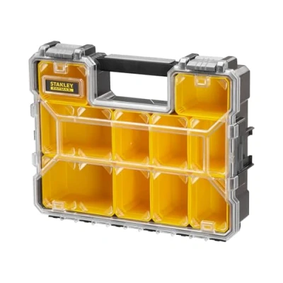Imagen de Stanley Caja de almacenamiento FatMax (44,29 cm x 35,60 11,00 cm, compartimentos profundos, cierres plástico robustos, cajas extraíbles, tapa resistente a arañazos y golpes) 1 97 521