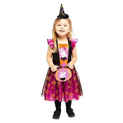 Imagen de amscan Disfraz Inf: Peppa Pig Brujita T.4 6 Años, Color Black, Red, Regular (361 9907555_0194099013994)