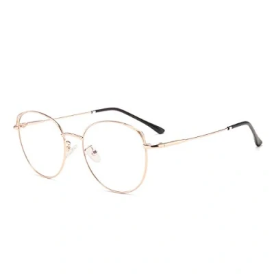 Imagen de Gafas de Filtro Luz Azul Anti Computadora Ojo Gato Marco Metal Pc Gaming Bloqueo Rayos UV Mujer Dorado