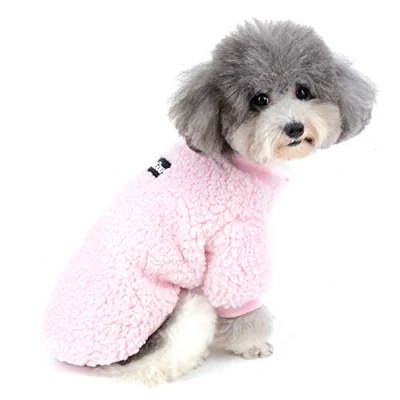 Imagen de Zunea Abrigo para perros pequeños cálido invierno, de forro polar, cachorros y chihuahuas Ropa mascotas como gatos, machos hembras