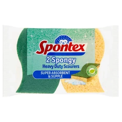 Imagen de Spontex 2 estropajos esponjosos y resistentes