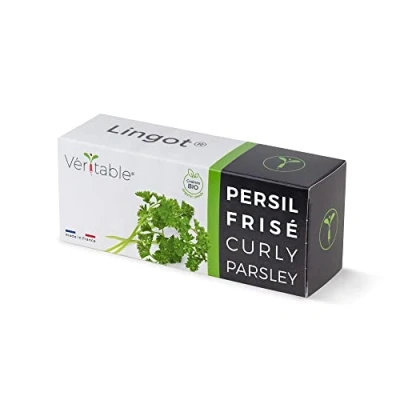 Imagen de Véritable Lingot® Perejil Rizado Bio Compatible con Huerto di Interior Exky® Recarga Lista para Usar Sustrato Semillas integradas