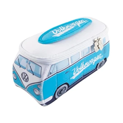 Imagen de BRISA VW Collection Volkswagen Bolsa de Neopreno Universal cosmético sartículos tocador T1 Camper Bus (Turquesa/Grande)