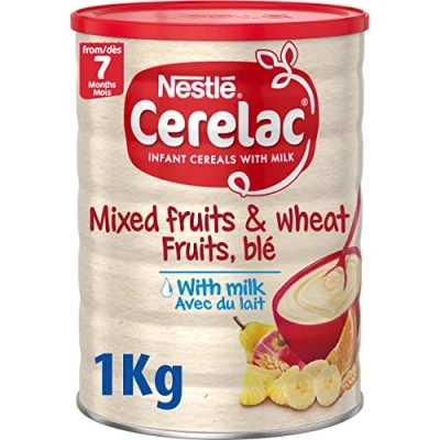 Imagen de Nestle Cerelac Infant Cereal, Mixed Fruits &amp; Wheat with Milk 1kg (35.27oz)