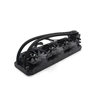 Imagen de ABYSM Sistema de Refrigeración Líquida ATLANTICO 360 mm con 3 Ventiladores Silenciosos 120 mm, Display Temperatura y Conexión 4 Pines PWM, Especial Gaming