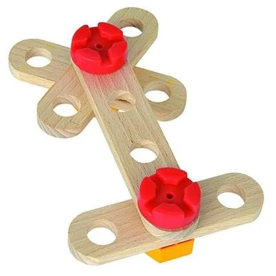Imagen de Smoby Constructor 100039120 Maxi Juego de construcción (25, Piezas extragrandes, FSC, 100% Madera Haya certificada, Fabricado en Alemania), Multicolor (Eichhorn 100039120)