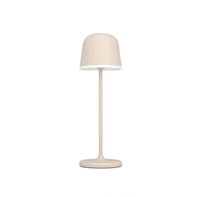 Imagen de Eglo LED lámpara de mesita noche Mannera, luz con control táctil inalámbrica puerto USB, metal en color arena y plástico blanco, iluminacón dormitorio blanco cálido, IP54