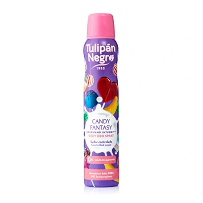 Imagen de Tulipán Negro Desodorante Spray Candy Fantasy 200 ml, 0% Sales de Aluminio, Sudor Controlado