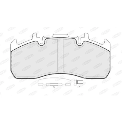 Imagen de BERAL BCV29173TK Juego de pastillas freno preparado para indicador desgaste con accesorios RENAULT TRUCKS: Midlum