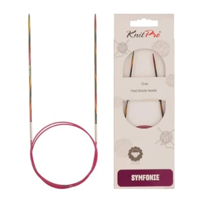 Imagen de KnitPro Symfonie: Agujas de Tejer Circulares fijas: 25 cm x 2 mm, Madera Abedul, Multicolor, 2,00 mm