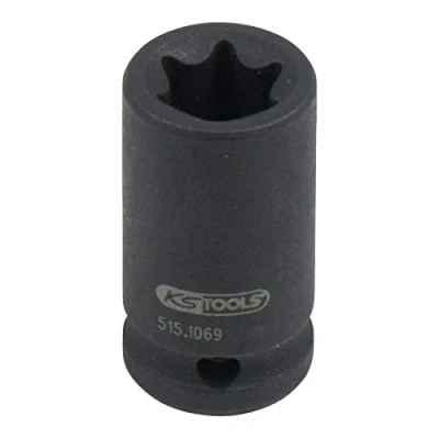 Imagen de KS TOOLS 515.1069 Cubos insertables 25 E10 6,3 (1/4&quot;) Perfil en E, Torx exterior