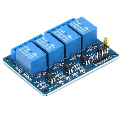 Imagen de Yizhet Módulo de Relé 230V DC 5V Relay Acoplador Óptico Adecuado para Arduino PIC AVR MCU DSP ARM (4 Canales)