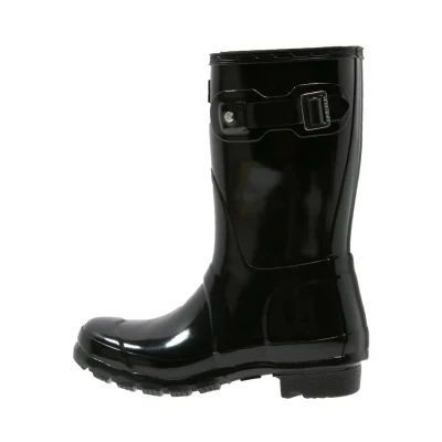 Imagen de Hunter Original Womens Short Gloss BOOT Botas de agua, Mujer, Talla: 43, Black Zapatos