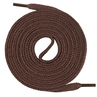 Imagen de Un par de cordones Monte Swiss © Premium, 100% algodón, resistentes a roturas, 7 mm ancho, entre 45 y 200 cm longitud, Unisex, marrón, 130