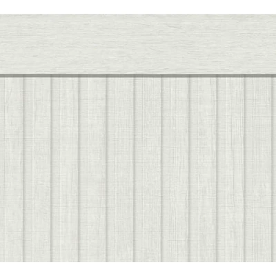 Imagen de A.S. Création papel pintado aspecto madera crema blanco 397443 no tejido paneles acústicos zócalo escandinavo en formato apaisado 5,00m x 1,06m Fabricado Alemania