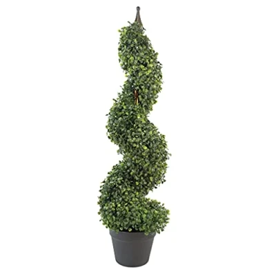 Imagen de Leaf Design UK Buxus Árbol de boj en Espiral, 90 cm