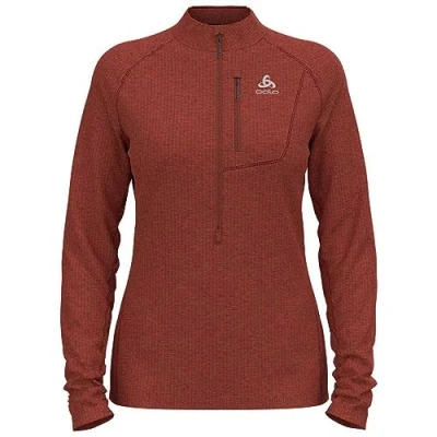 Imagen de Odlo FLI 1/2 Zip Midlayer TENCIA, Rojo, XX Large para Mujer