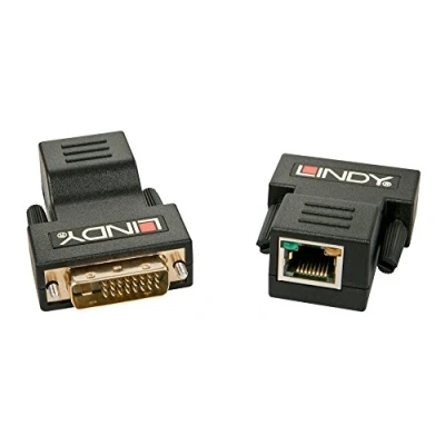 Imagen de Adaptador Lindy 70m, Rj 45/dvi d