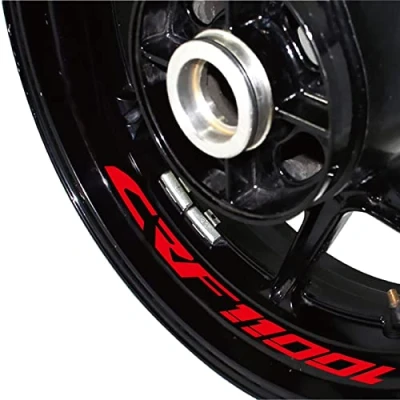 Imagen de YESKIT Adhesivos Decorativos modificados Pegatinas para Rueda De Motocicleta, Calcomanías Reflectantes Decoradas, Funda Impermeable Africa Twin CRF1100L Crf 1100l (Color : 5)