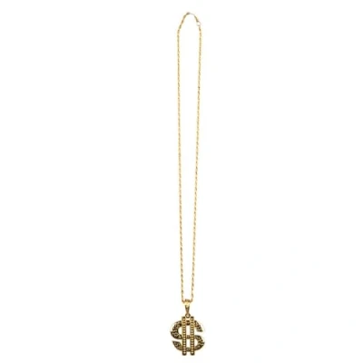 Imagen de Boland 00633 collar dólar, con el signo del oro, look gángster, mafioso, millonario, accesorio, carnaval, fiesta temática
