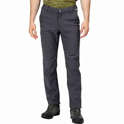 Imagen de Regatta Fenton Pantalón Tejido Softshell Impermeable Trousers, Hombre, Seal Grey, 36&quot;