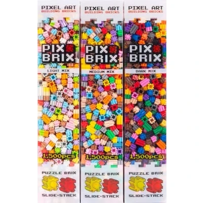 Imagen de Cefa Toys Pix Brix Pixel Art ,4500 piezas,32 colores,2 herramientas,construcciones en Horizontal,Vertical y Diagonal,CREA mosaicos,Figuras 2D,3D,Compatible Otras Marcas,Niños a Partir de 6 años.