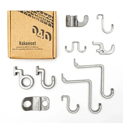 Imagen de mixcover 040 Parts Juego de 10 ganchos para VW California T5 T6 T6.1 Bulli Camper Ocean Coast Comfortline