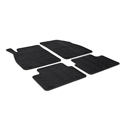 Imagen de Gledring 0091 Juego de alfombrillas suelo Caucho delante y detrás 4 negro 750mm 550mm OPEL: Insignia A Sedán, Hatchback