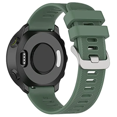 Imagen de ACTECH Correa Compatible con Garmin Forerunner 55 Pulsera, 158 Ajustable de Silicona Reemplazar Banda Pulsera (Verde)