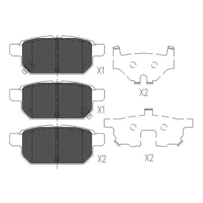 Imagen de KAVO PARTS KBP 8526 Juego de pastillas freno con avisador acústico desgaste SUZUKI: Vitara IV SUV, SWIFT 4, 5